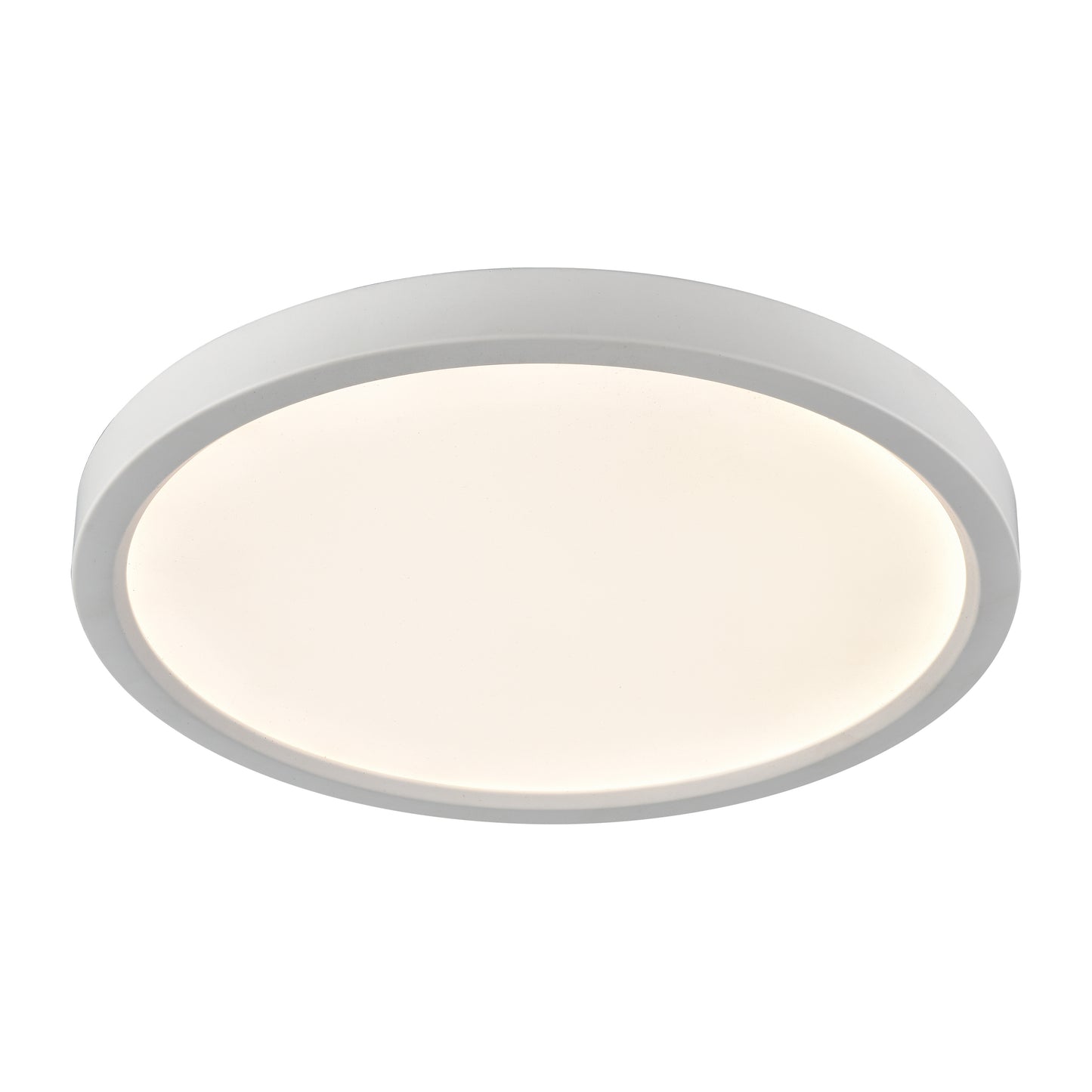 Titan 13'' Wide Integrated LED Round Flush Mount - White