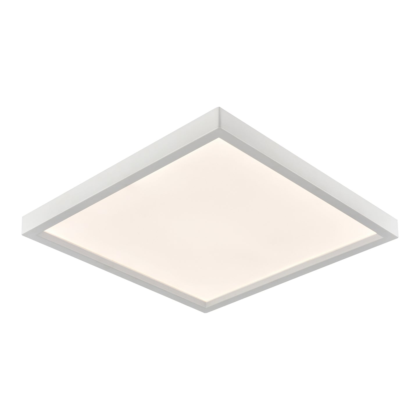 Titan 15'' Wide Integrated LED Square Flush Mount - White