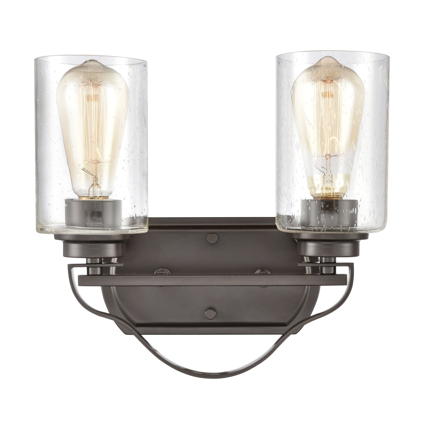 Market Square 12'' Wide 2-Light Vanity Light - Oil Rubbed Bronze