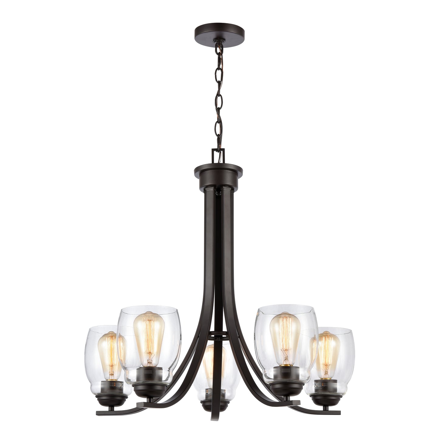 Calistoga 25'' Wide 5-Light Chandelier - Oil Rubbed Bronze