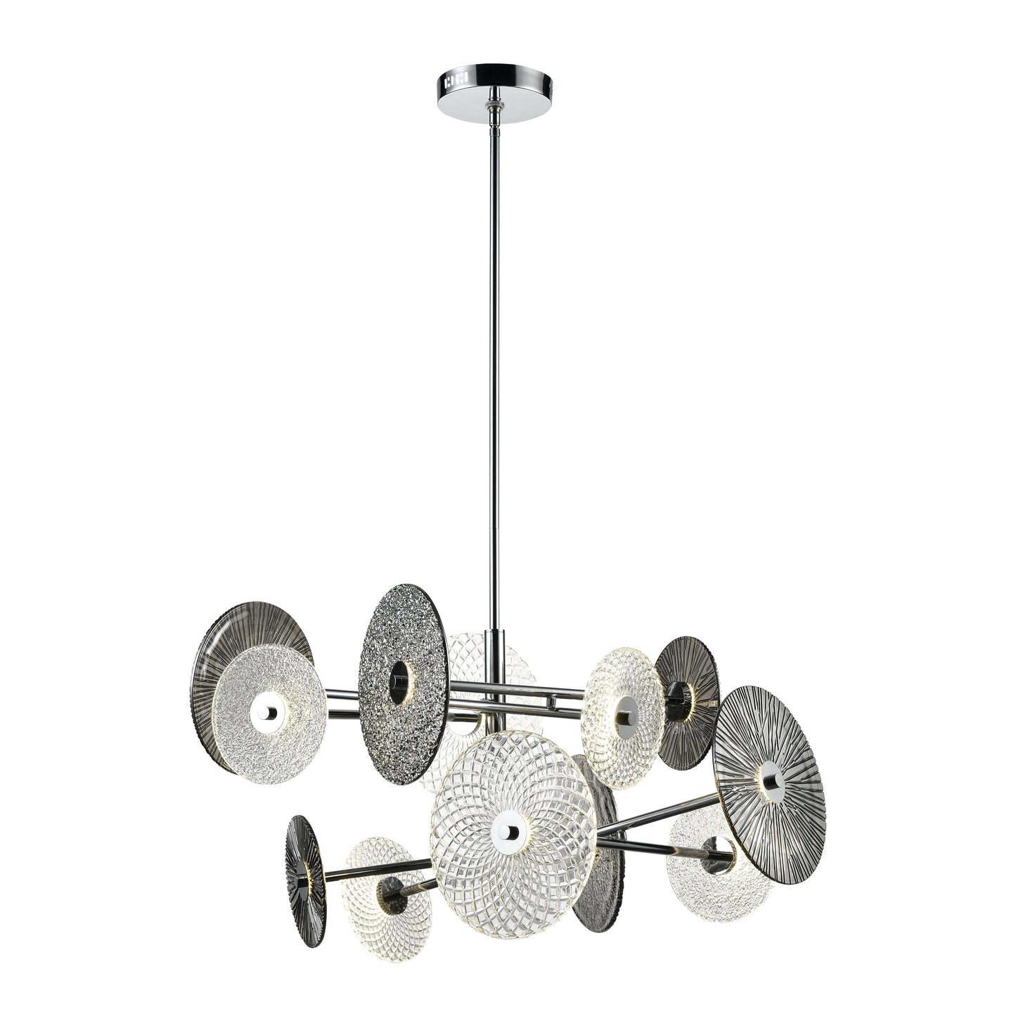 Dream Catcher 37'' Wide 12-Light Chandelier - Chrome