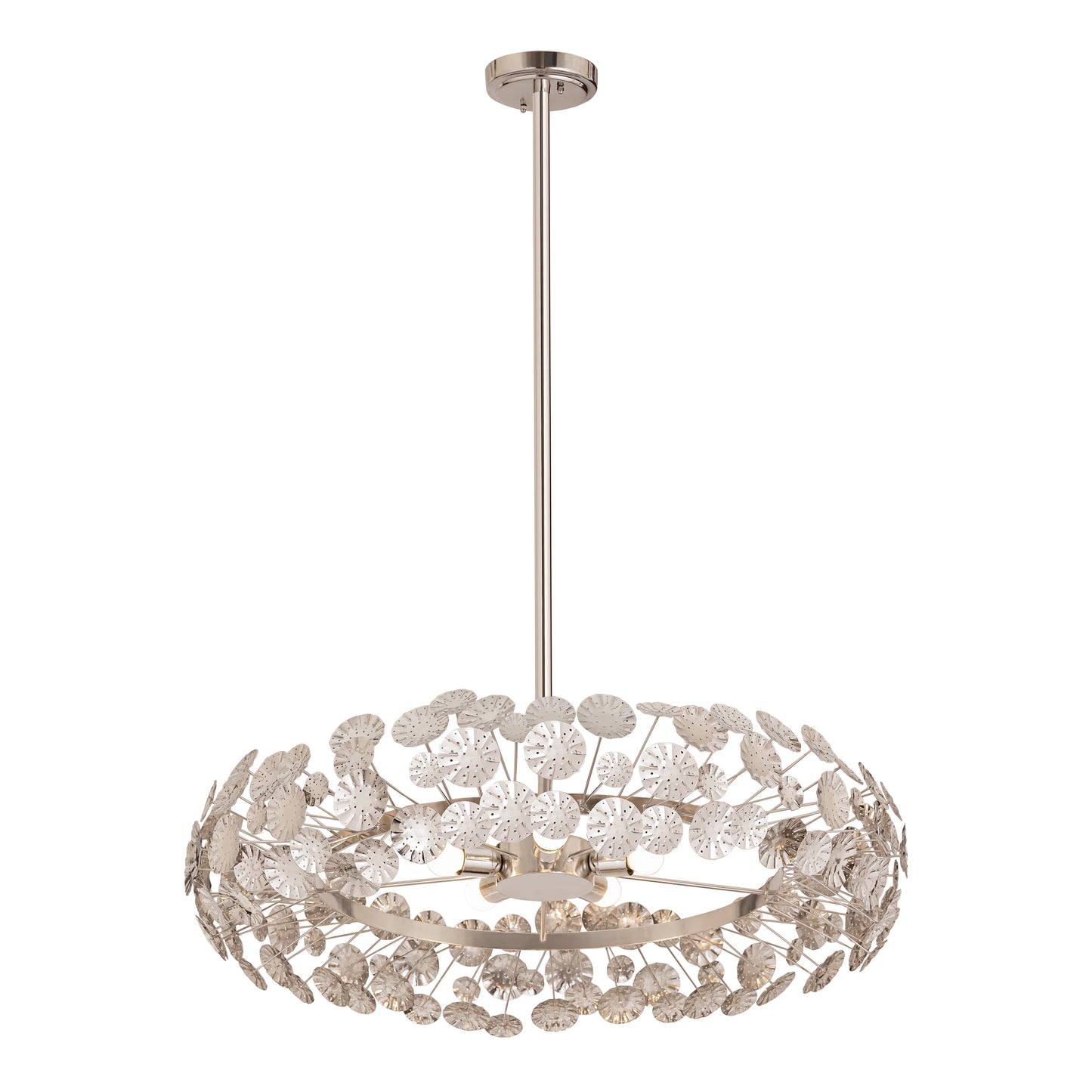 Camora 37'' Wide 5-Light Chandelier - Nickel