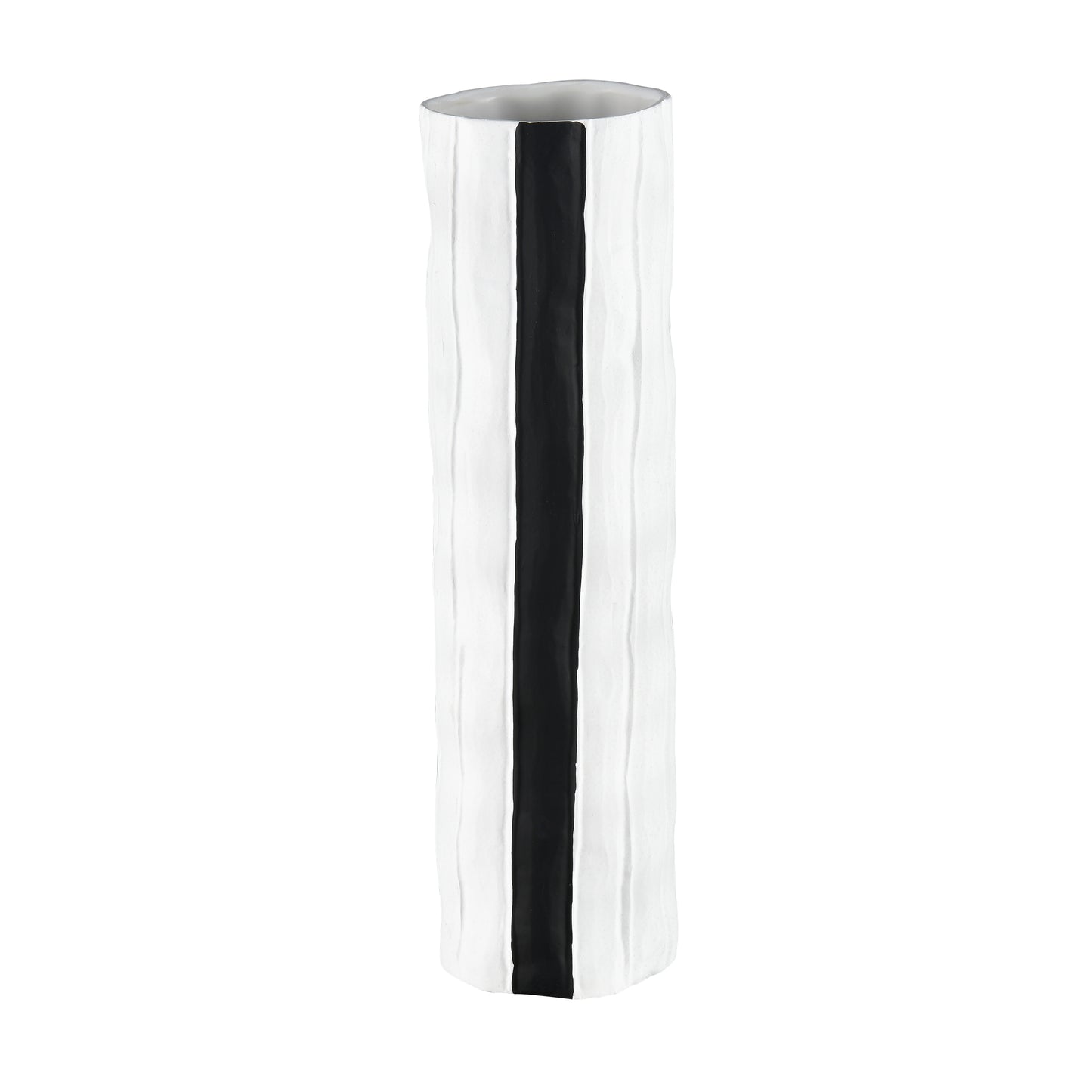 Clark Vase - Striped Black