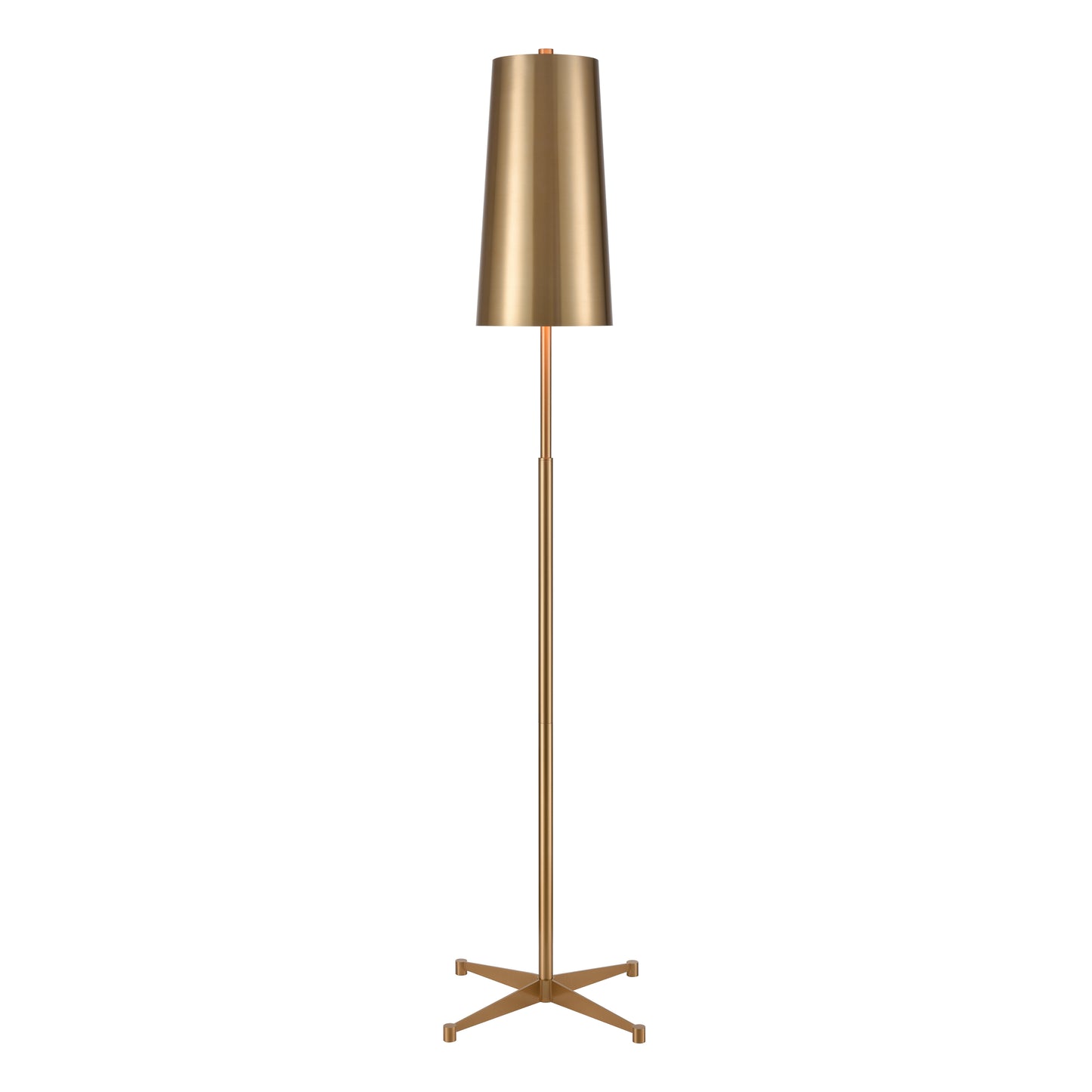 Matthias 65'' High 1-Light Floor Lamp - Aged Brass