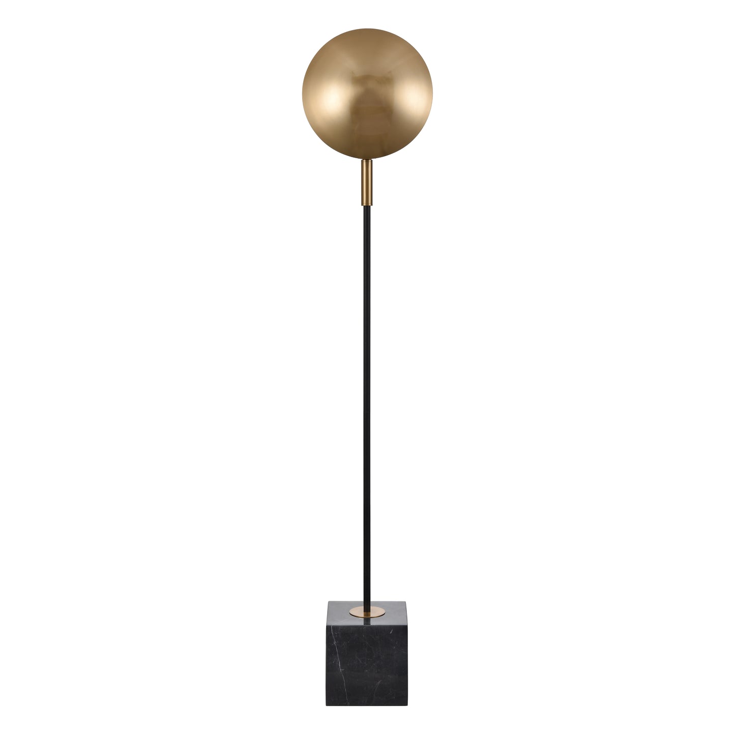 Addy 58'' High 1-Light Floor Lamp - Aged Brass