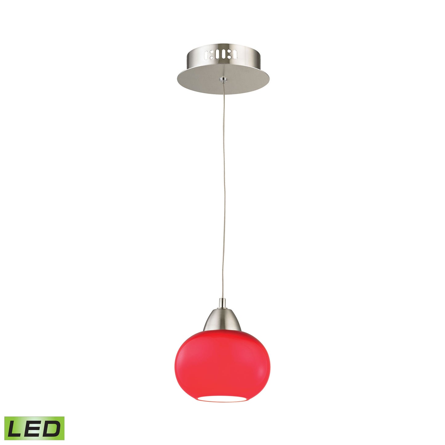 Ciotola 6'' Wide 1-Light Mini Pendant - Satin Nickel