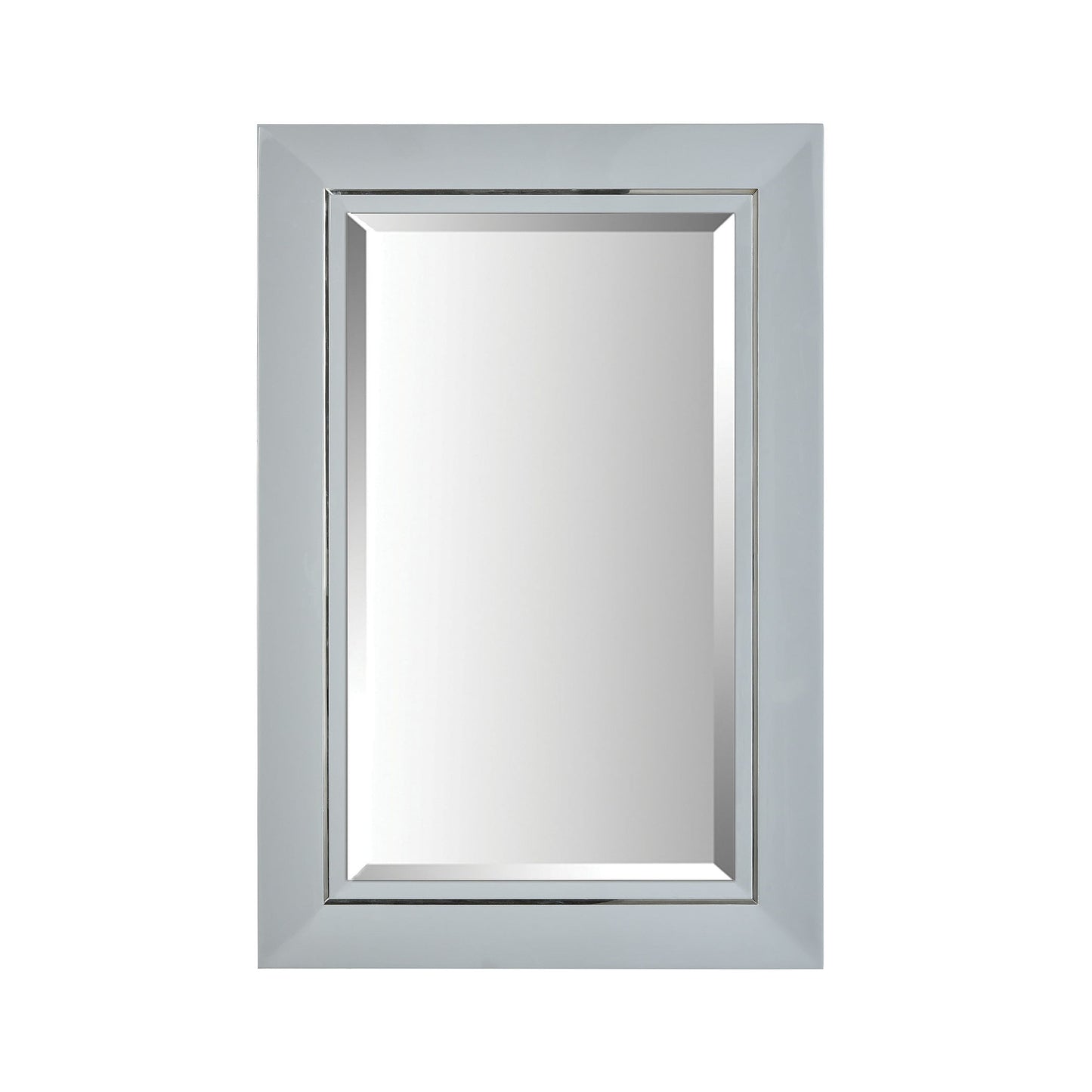 Manhattan Wall Mirror - Small Gray