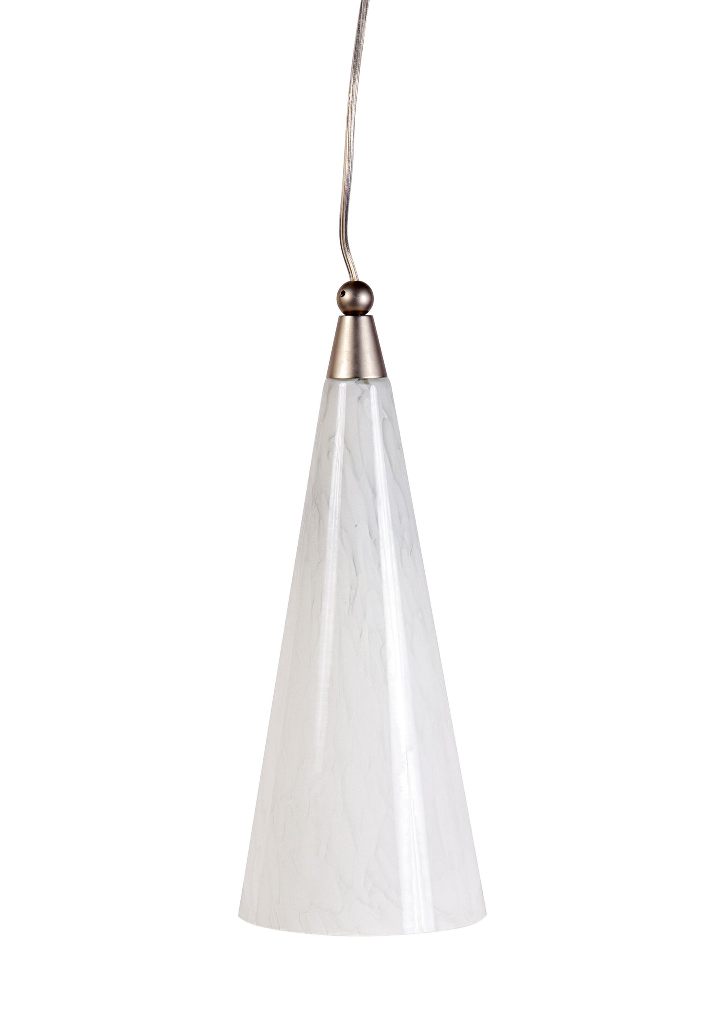 6'' Wide 2-Light Pendant - Silver with Amber Glass