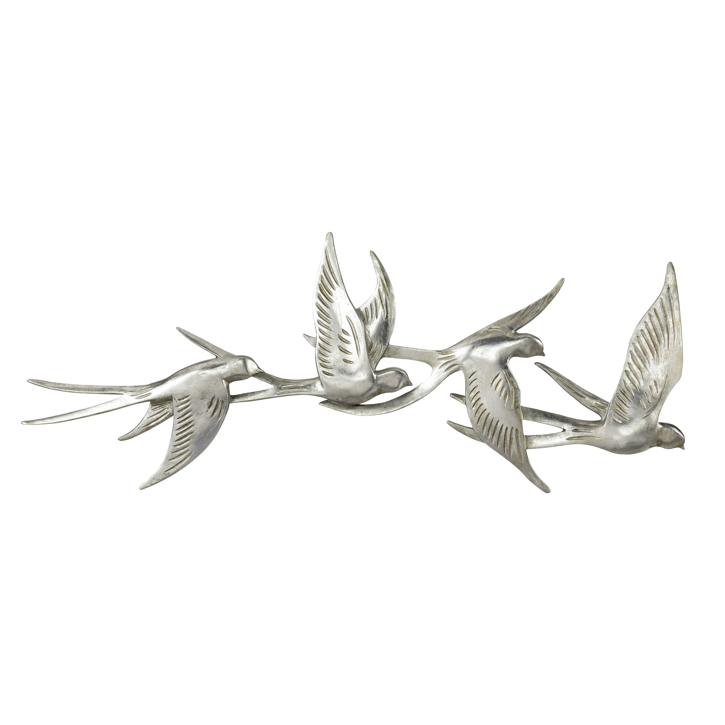 Flock Dimensional Wall Art - German Silver