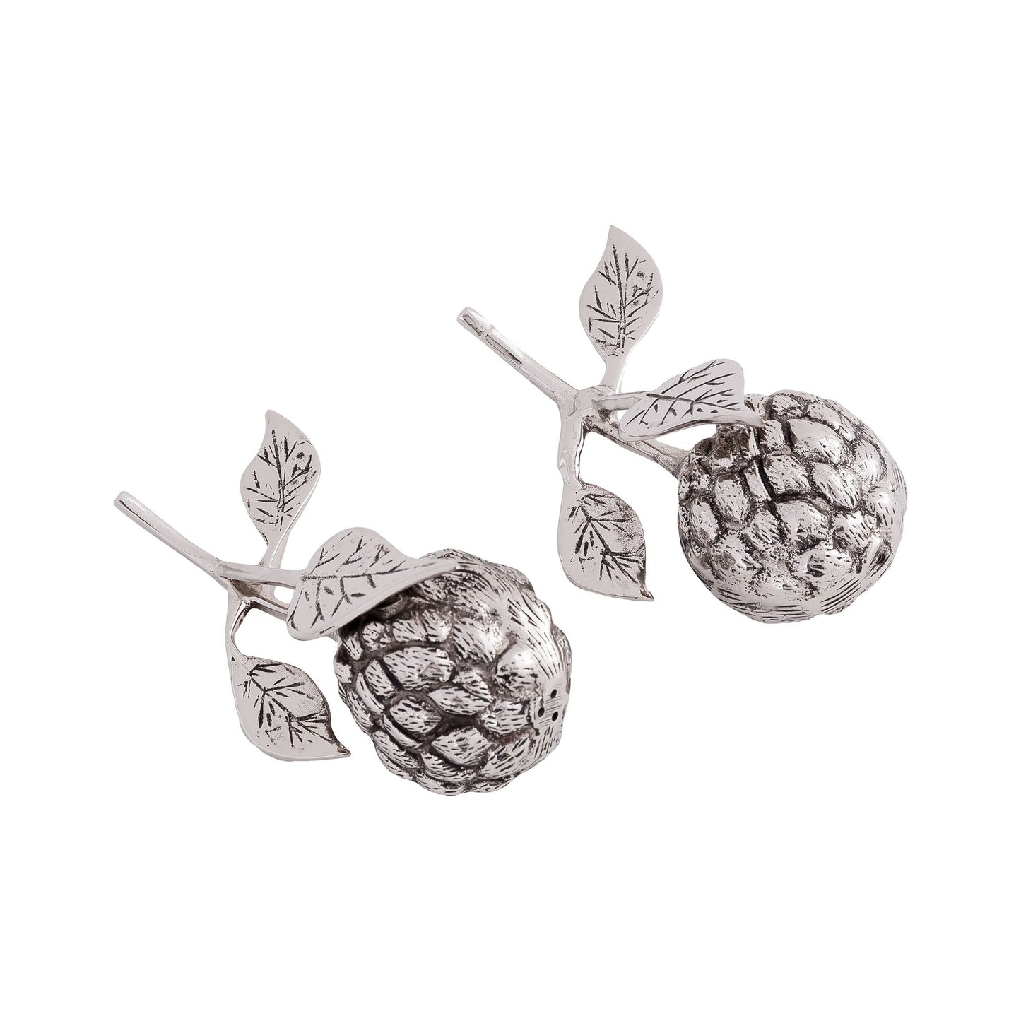 Brass Salt and Pepper in Pewter
