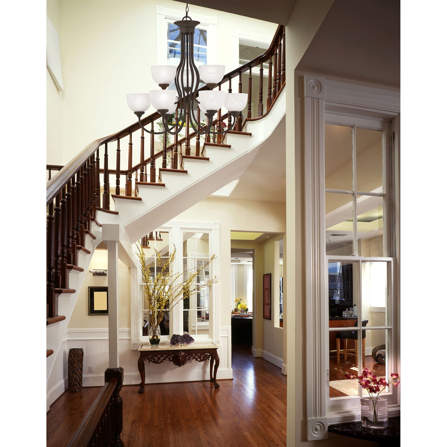 Tahoe 30'' Wide 9-Light Chandelier - Painted Bronze