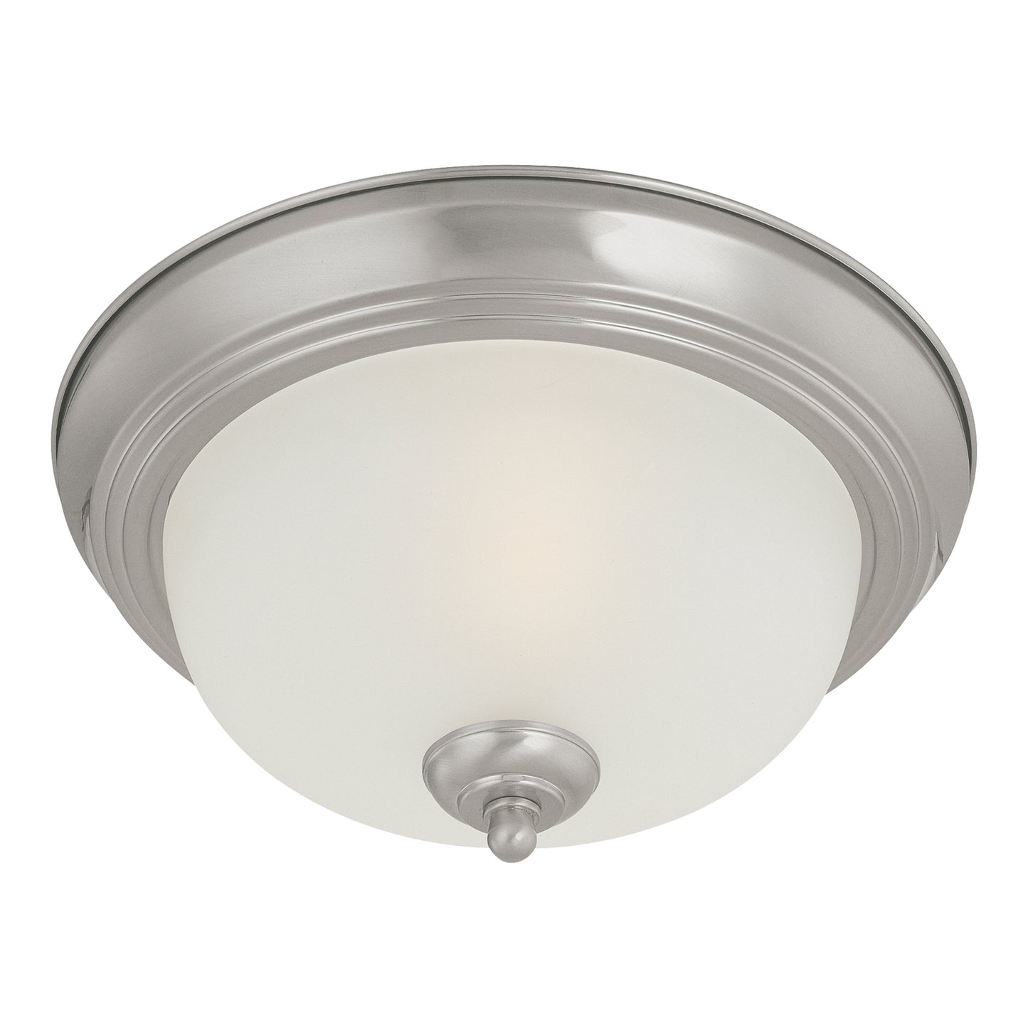 Harmony 12'' Wide 1-Light Flush Mount - Brushed Nickel