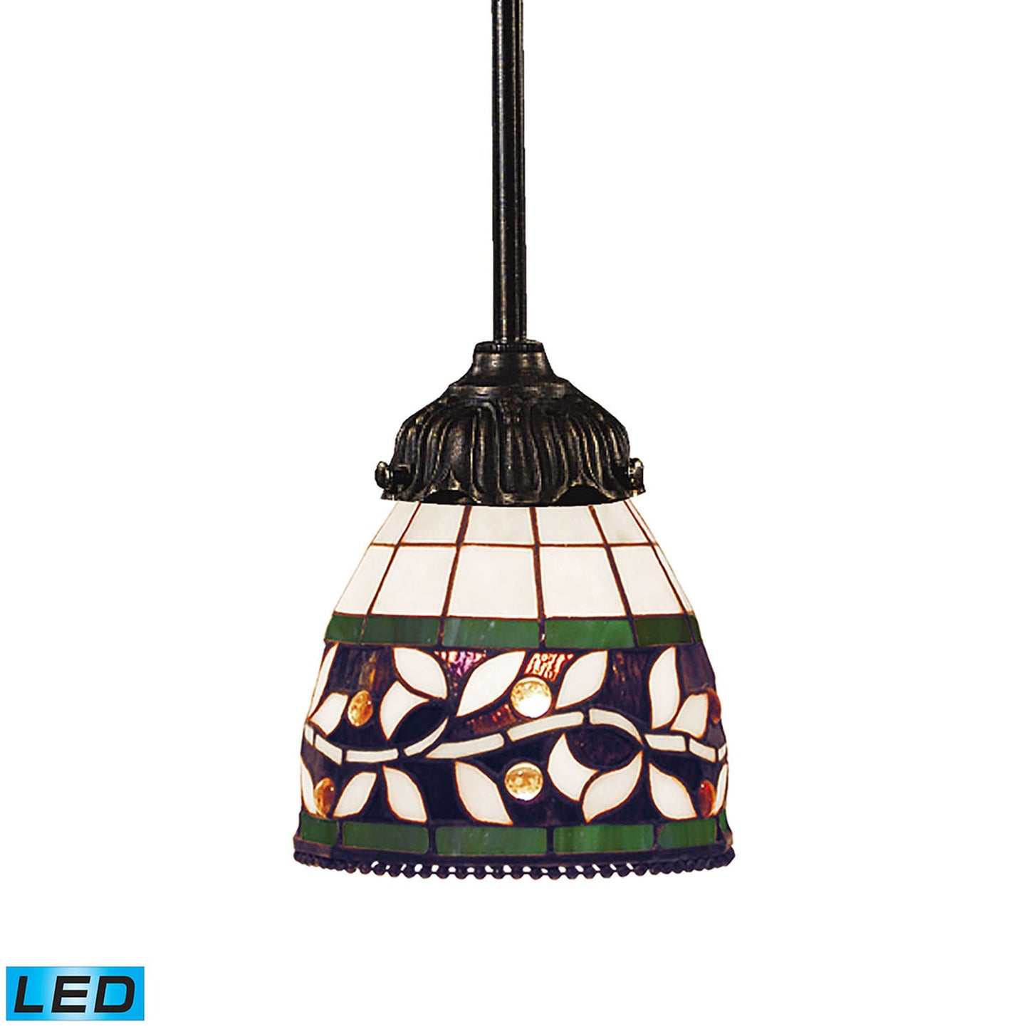 Mix-N-Match 6'' Wide 1-Light Mini Pendant - Tiffany Bronze - Includes LED Bulb