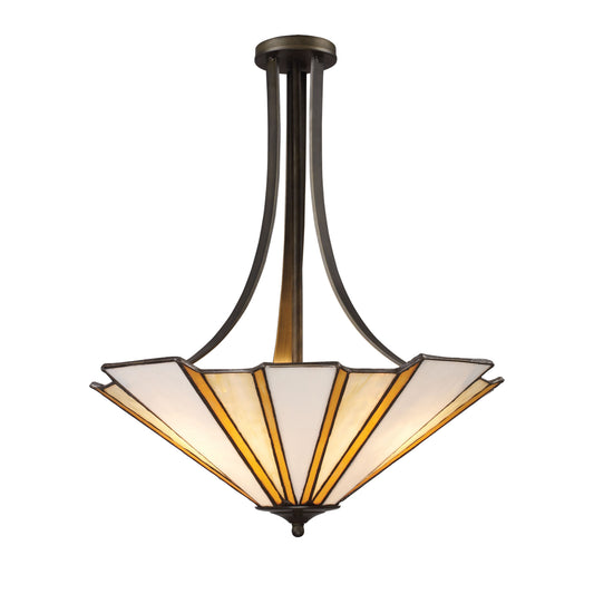 Fulton 24'' Wide 3-Light Pendant - Antique Bronze
