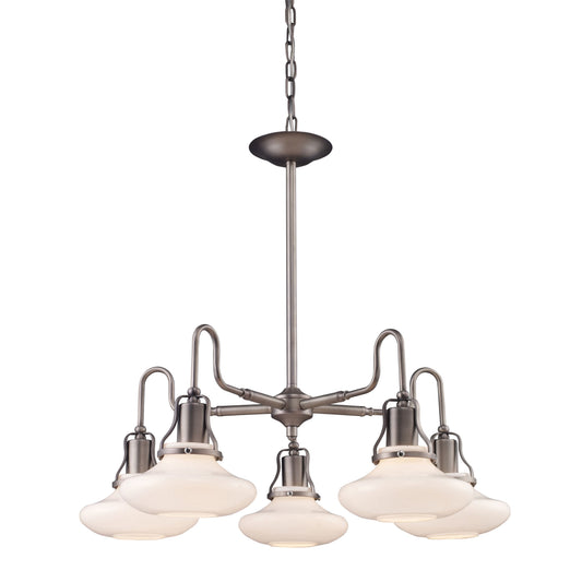 Centennial Park 24'' Wide 5-Light Chandelier - Antique Pewter