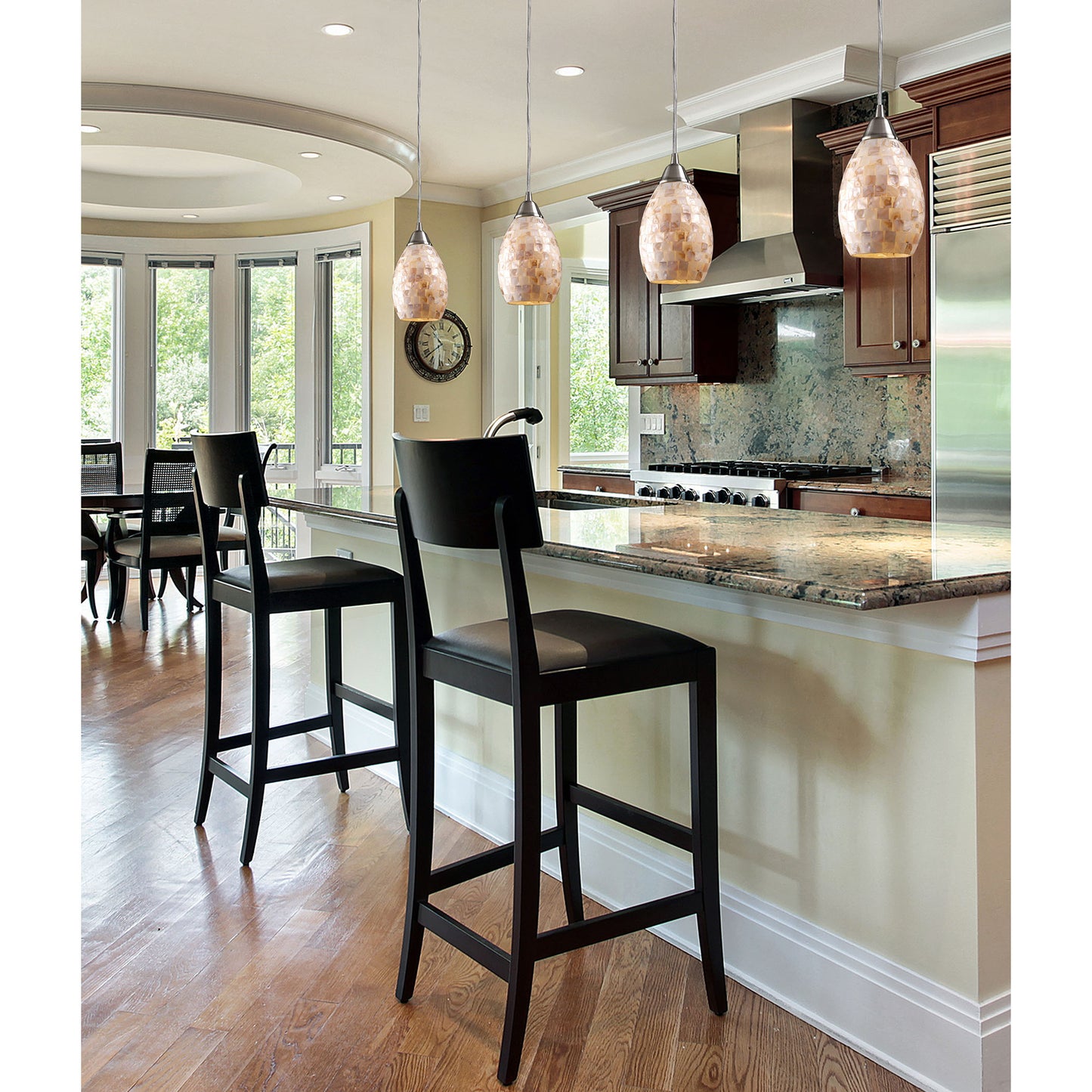 Capri 5'' Wide 1-Light Pendant - Satin Nickel