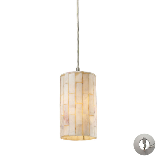 Coletta 4'' Wide 1-Light Pendant - Satin Nickel - Includes Adapter Kit