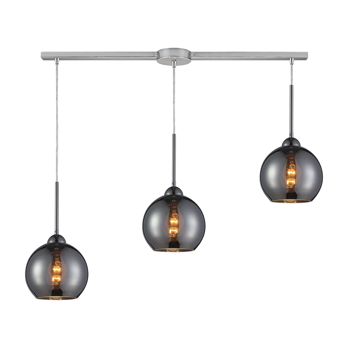 Cassandra 36'' Wide 3-Light Slim Linear Pendant - Polished Chrome