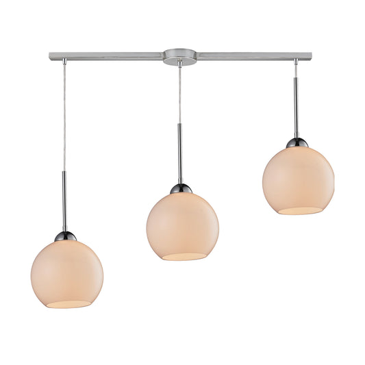 Cassandra 36'' Wide 3-Light Slim Linear Pendant - Polished Chrome