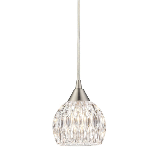 Kersey 5'' Wide 1-Light Pendant - Satin Nickel