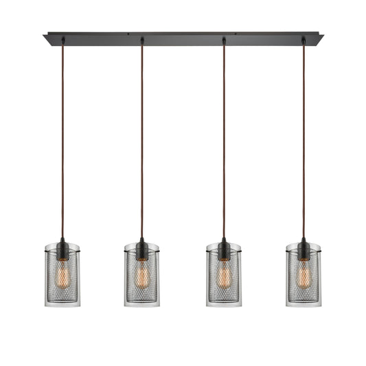 Brant 46'' Wide 4-Light Linear Pendant - Oil Rubbed Bronze