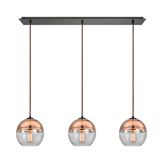 Revelo 36'' Wide 3-Light Multi Pendant - Oil Rubbed Bronze