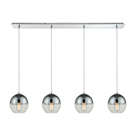 Revelo 46'' Wide 4-Light Linear Pendant - Polished Chrome