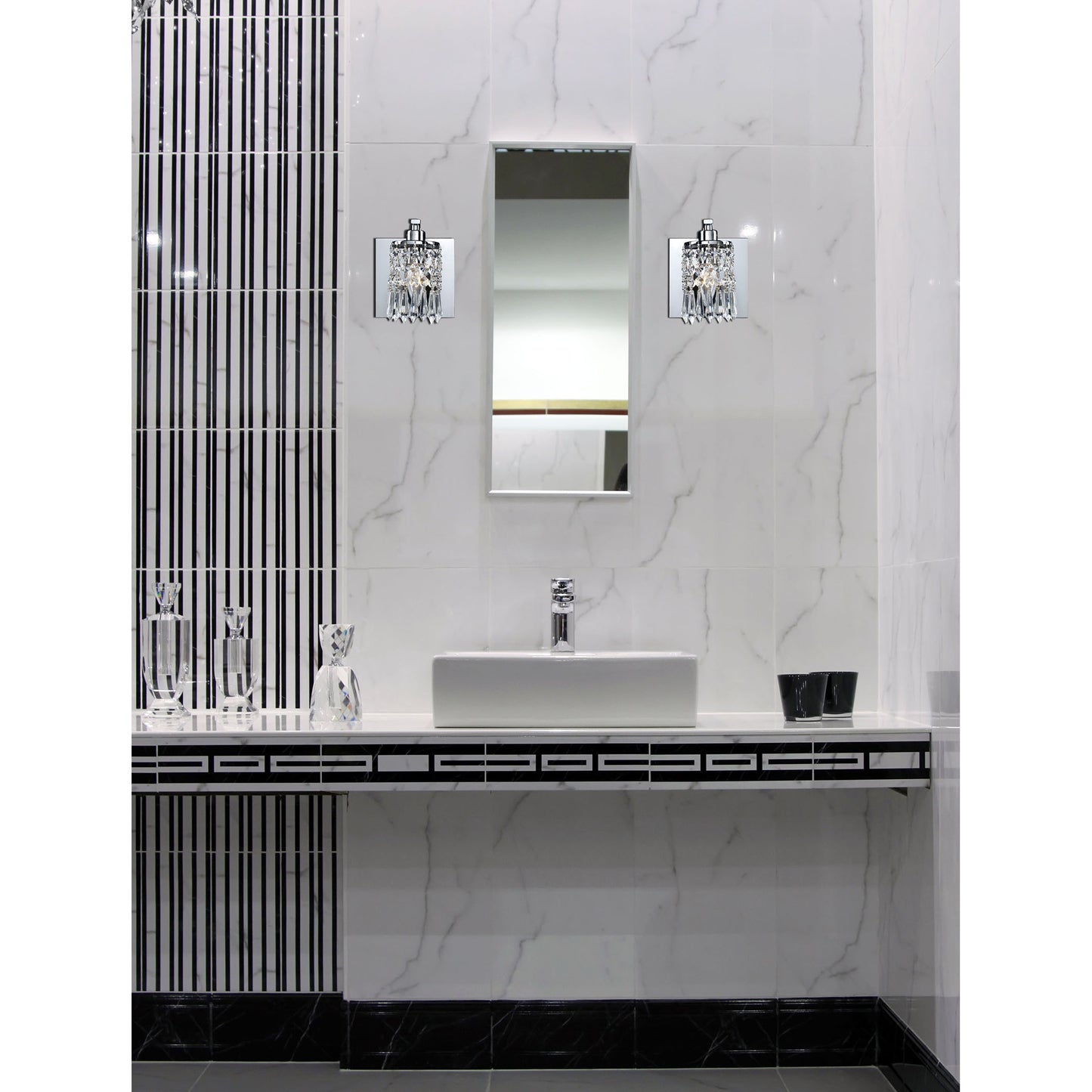 Optix 5'' Wide 1-Light Vanity Light - Polished Chrome