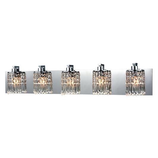 Optix 35'' Wide 5-Light Vanity Light - Polished Chrome