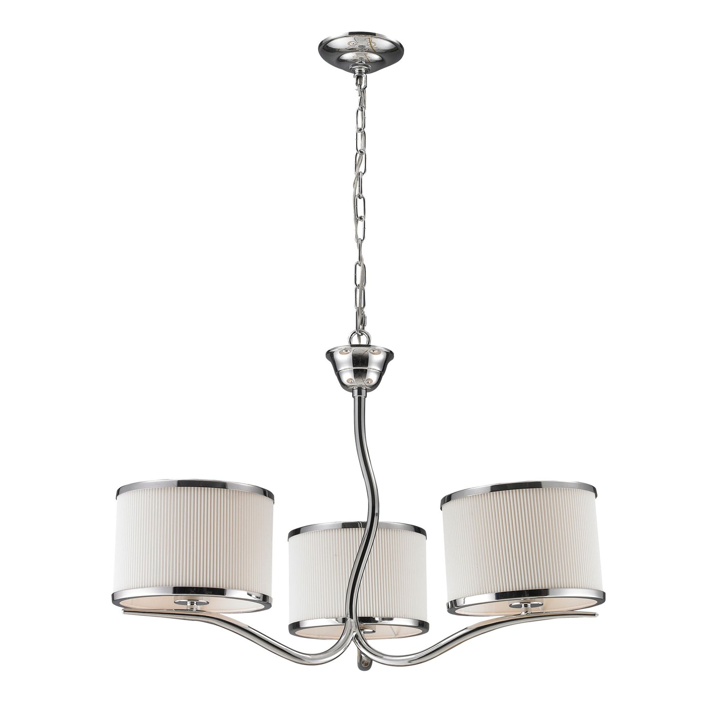 Annika 26'' Wide 3-Light Chandelier - Polished Chrome