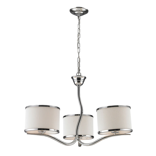 Annika 26'' Wide 3-Light Chandelier - Polished Chrome