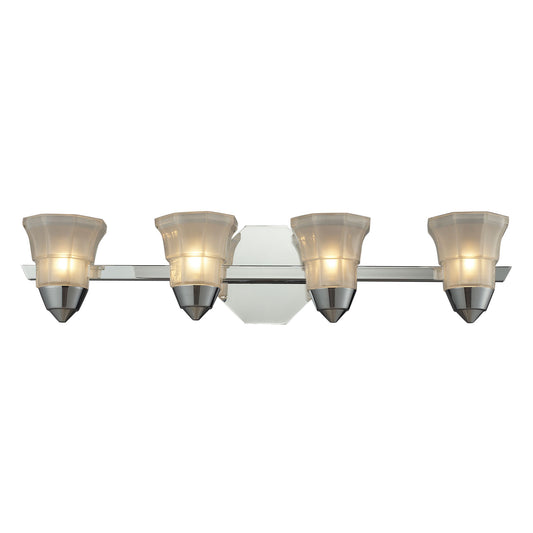Deco 31'' High 4-Light Vanity Light - Polished Chrome