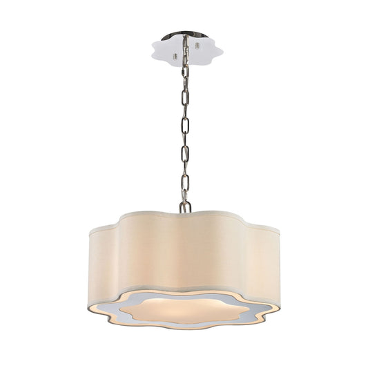 Villoy 18'' Wide 3-Light Chandelier - Polished Nickel