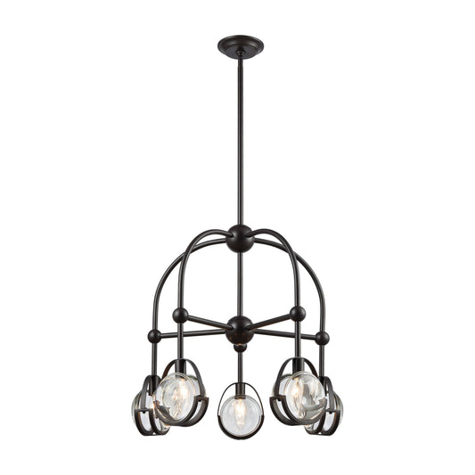 Focal Point 25'' Wide 5-Light Chandelier - Oil Rubbed Bronze