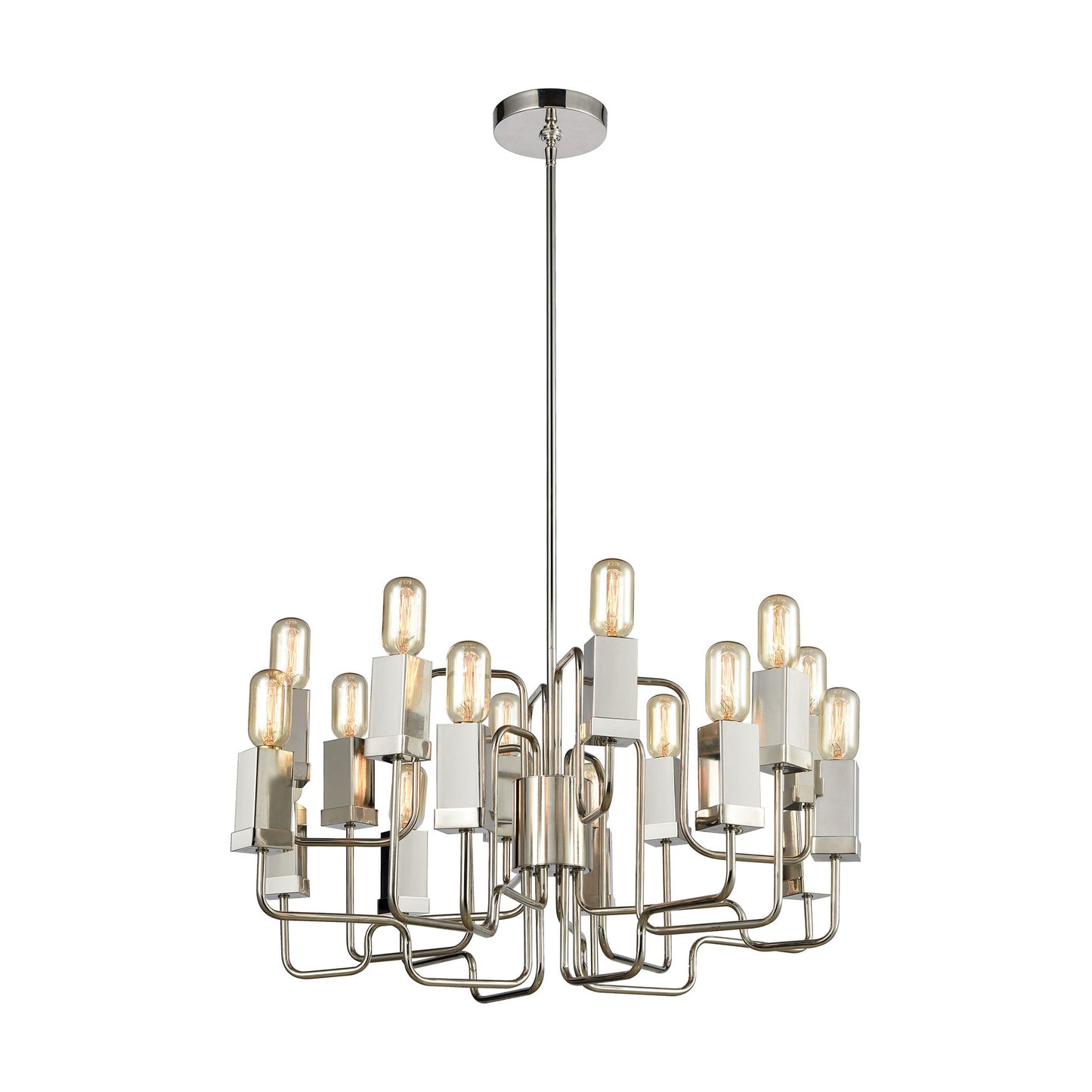 Symposium 26.5'' Wide 16-Light Chandelier - Polished Nickel