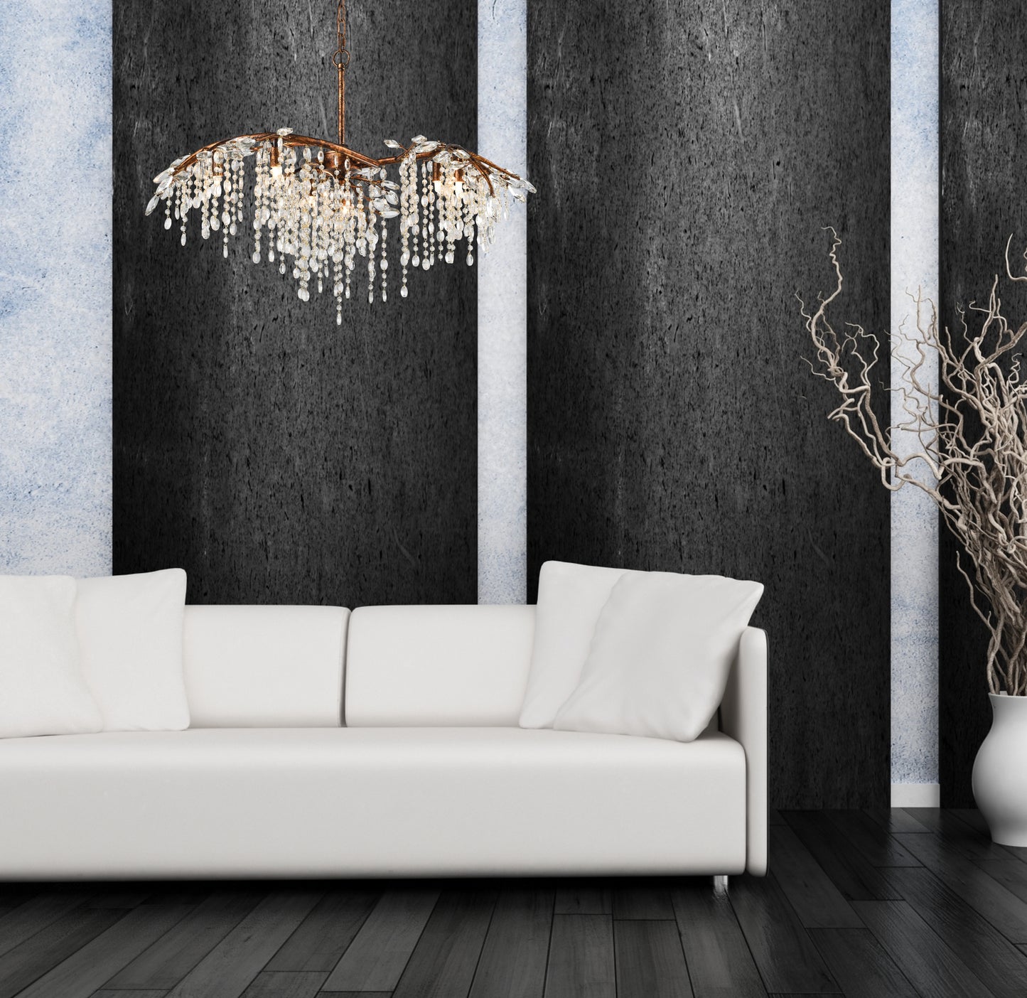 Elia 32'' Wide 6-Light Chandelier - Spanish Bronze