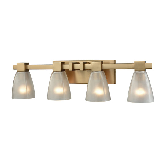 Ensley 28'' Wide 4-Light Vanity Light - Satin Brass