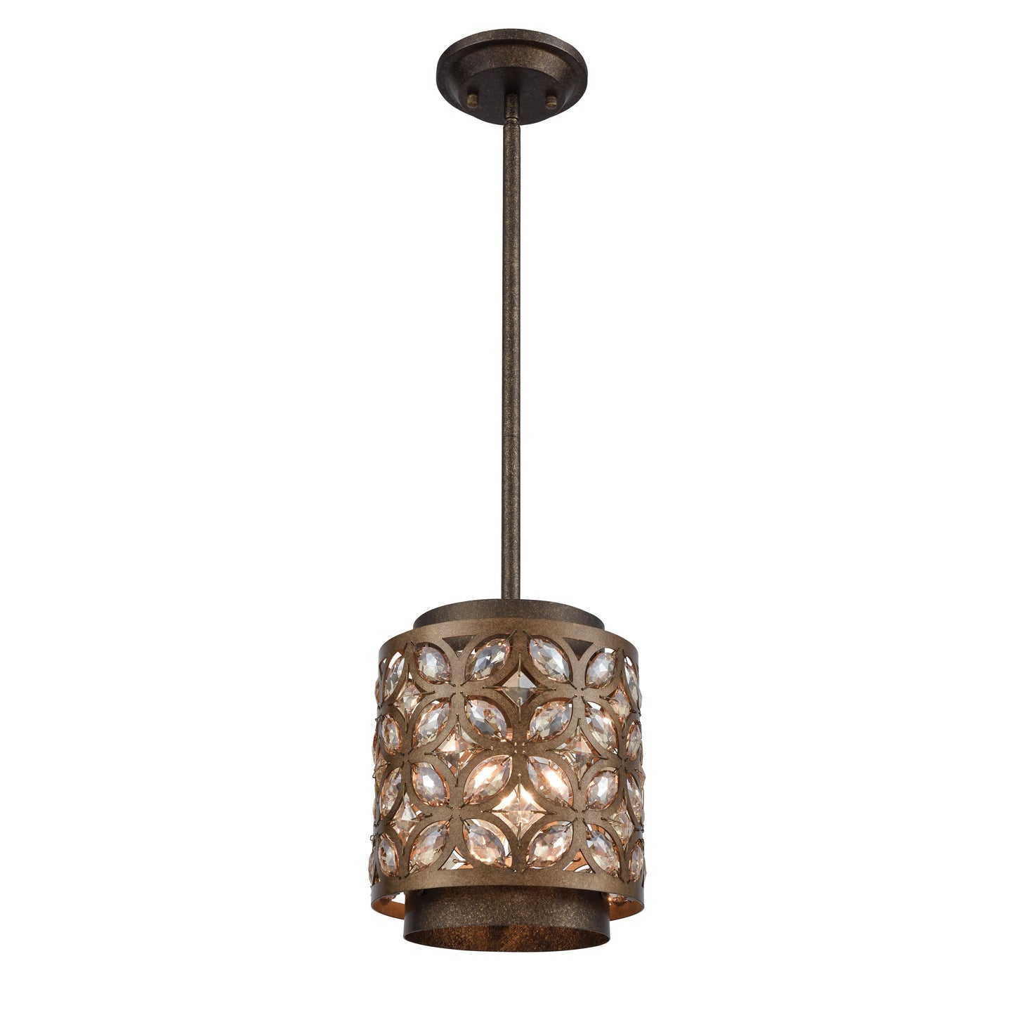 Rosslyn 8'' Wide 1-Light Mini Pendant - Mocha