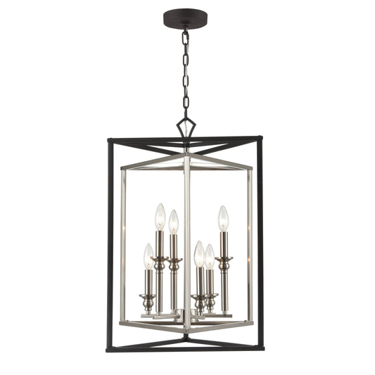 Salinger 19'' Wide 6-Light Pendant - Charcoal