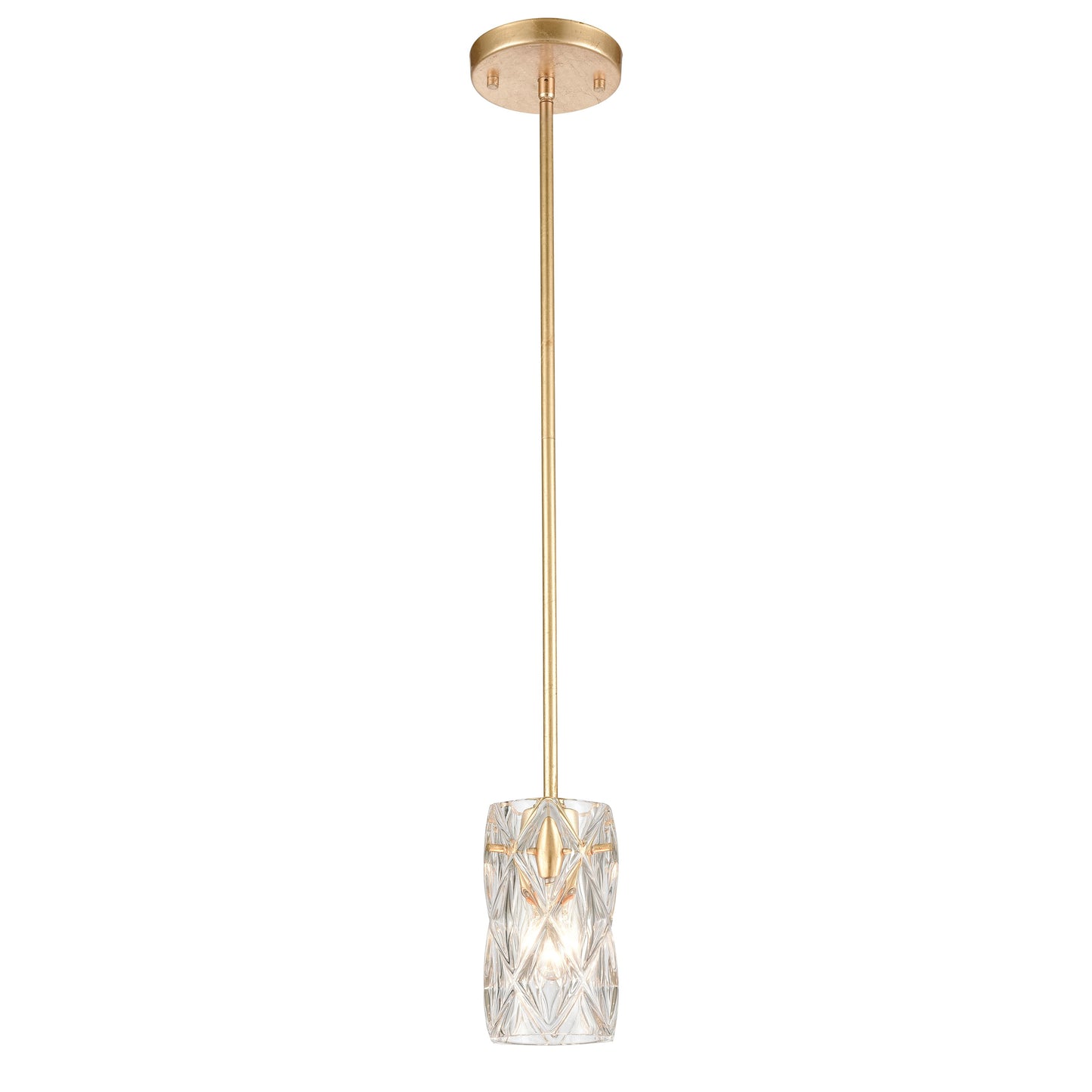 Jenning 4'' Wide 1-Light Mini Pendant - Parisian Gold Leaf