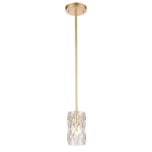 Jenning 4'' Wide 1-Light Mini Pendant - Parisian Gold Leaf