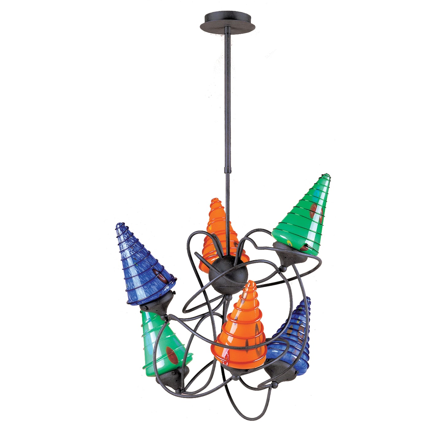 Pazzo 24'' Wide 6-Light Chandelier - Mixed Colors