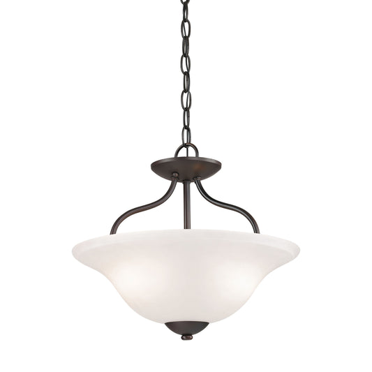 Conway 15'' Wide 2-Light Semi Flush Mount - Oil Rubbed Bronze