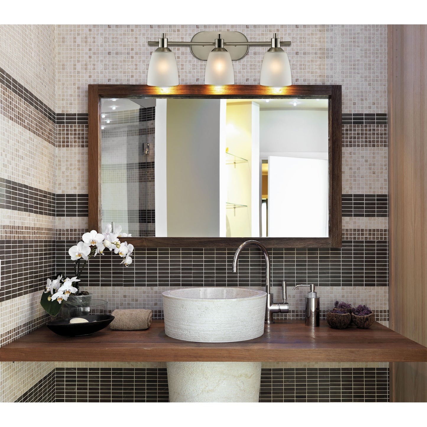 Jackson 22'' Wide 3-Light Vanity Light - Brushed Nickel