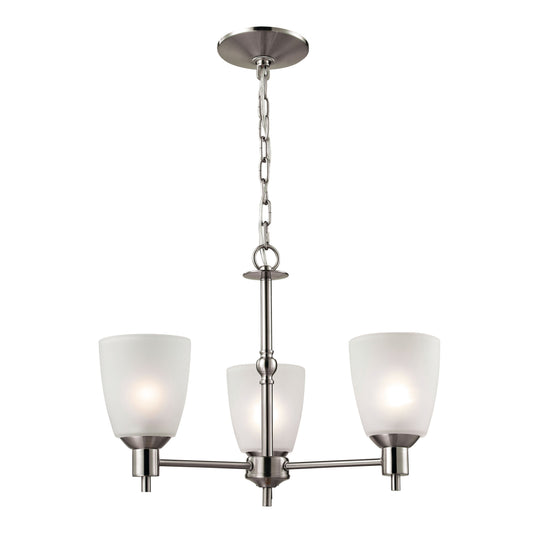 Jackson 20'' Wide 3-Light Chandelier - Brushed Nickel