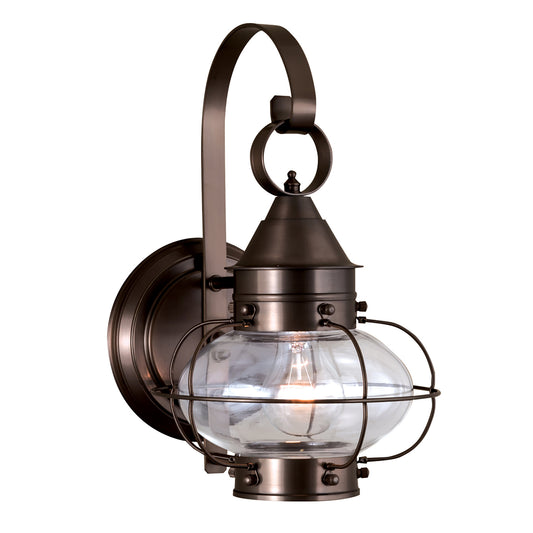 Cottage Onion 13.75'' High 1-Light Outdoor Sconce - Bronze