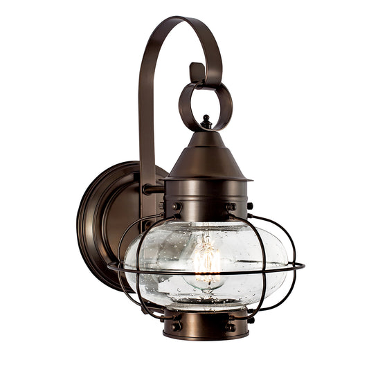 Cottage Onion 13.75'' High 1-Light Outdoor Sconce - Bronze