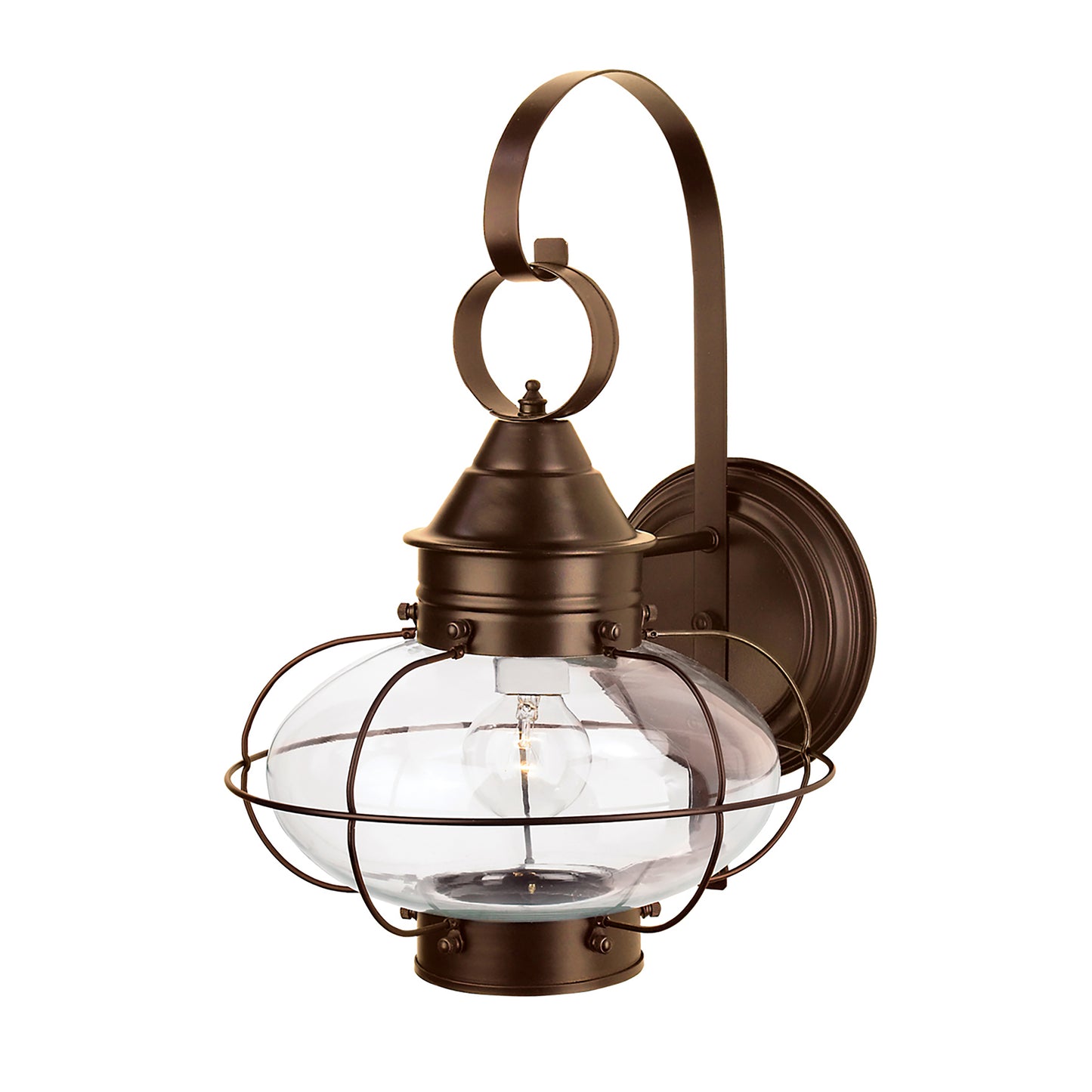 Cottage Onion 15.75'' High 1-Light Outdoor Sconce - Bronze