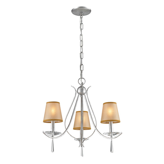 Clarendon 16'' Wide 3-Light Chandelier - Silver
