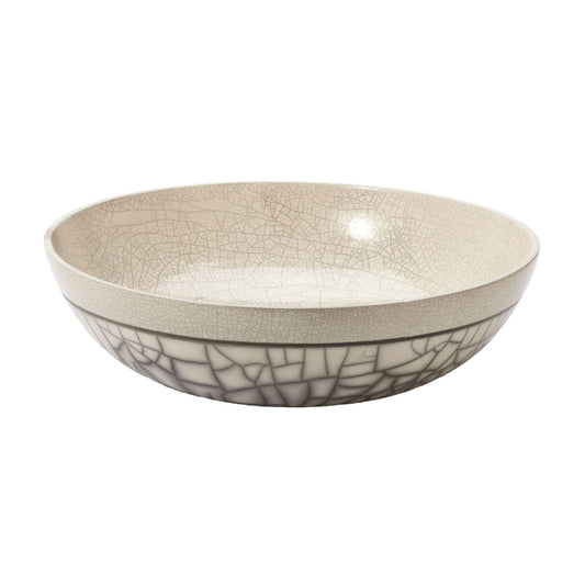 Raku Bowl - Short Gray Sand